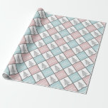 Christmas Pastel Blue and Pink Modern Pattern Wrapping Paper<br><div class="desc">Christmas Pastel Blue and Pink Modern Pattern Gifts!</div>