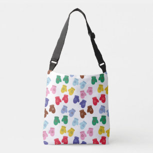 Christmas Pastel Cosy Winter Gloves Crossbody Bag