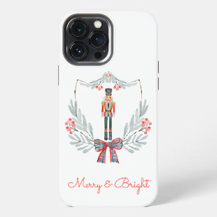 Christmas Pastel Light Blue Nutcracker Holiday iPhone 13 Pro Max Case