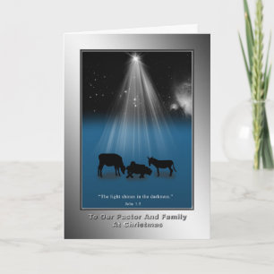Christmas, Pastor, Religious, Nativity, Card
