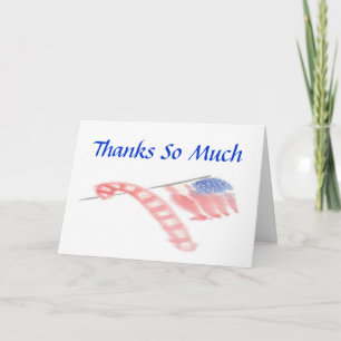 Christmas Patriotic Thank You Card - Customise It!