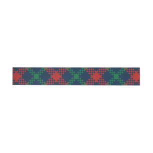 Christmas Pattern 104 Wrap Around Label