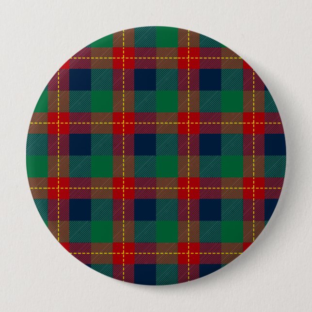 Christmas Pattern 105 10 Cm Round Badge (Front)