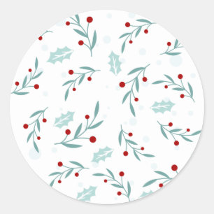 Christmas Pattern 112 Classic Round Sticker