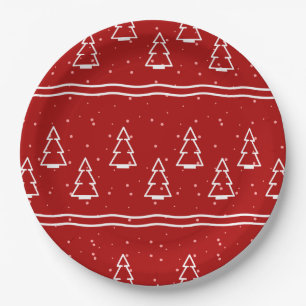 Christmas Pattern 116 Paper Plate