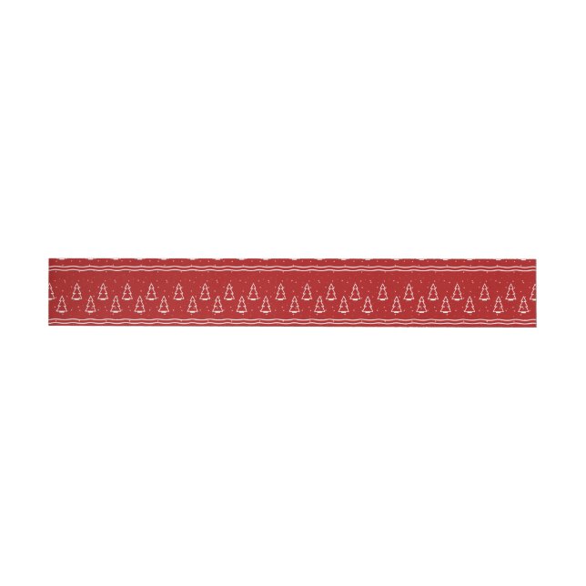 Christmas Pattern 116 Wraparound Address Label (Individual)