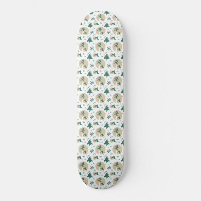 Christmas Pattern 118 Skateboard (Front)