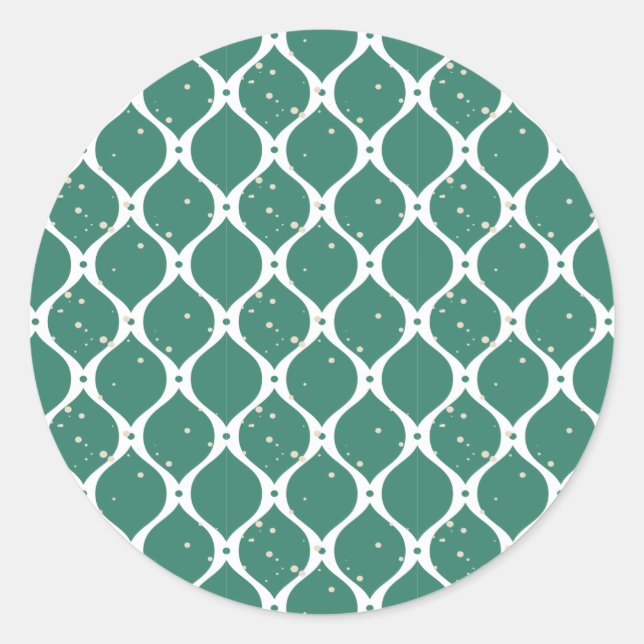 Christmas Pattern 119 Classic Round Sticker (Front)