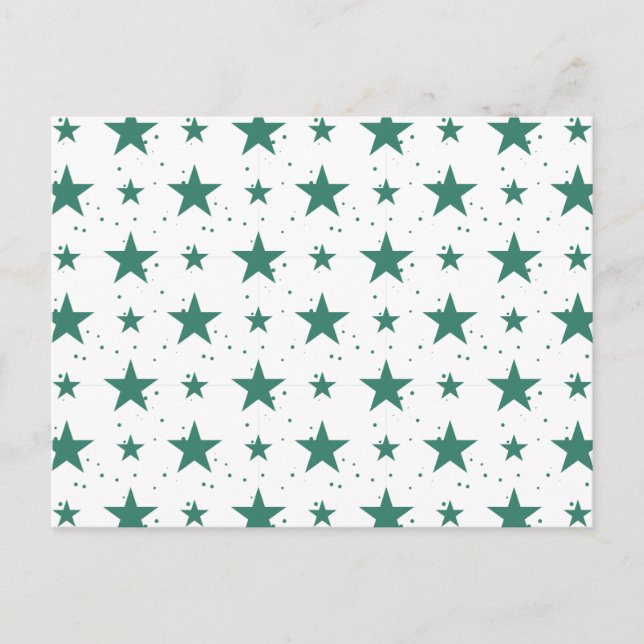 Christmas Pattern 123 Holiday Postcard (Front)