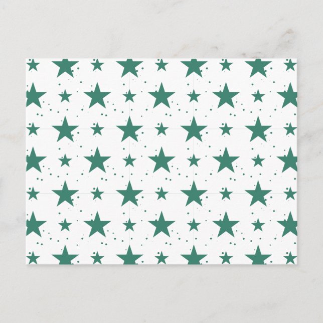 Christmas Pattern 123 Postcard (Front)