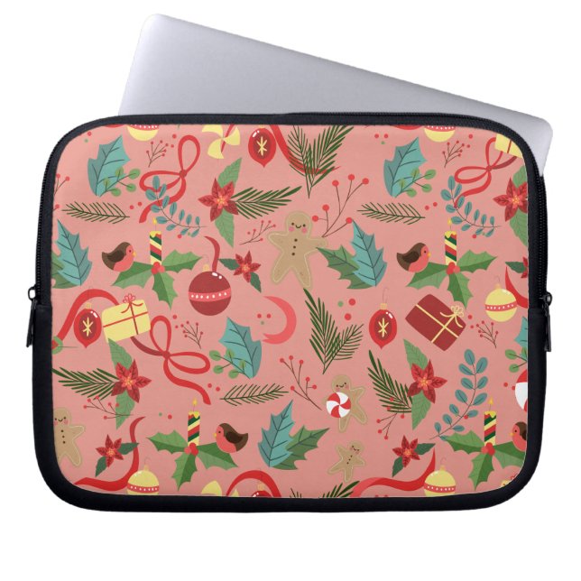Christmas Pattern 2 Laptop Sleeve (Front)