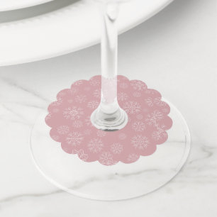 Christmas Pattern 34 Wine Glass Tag