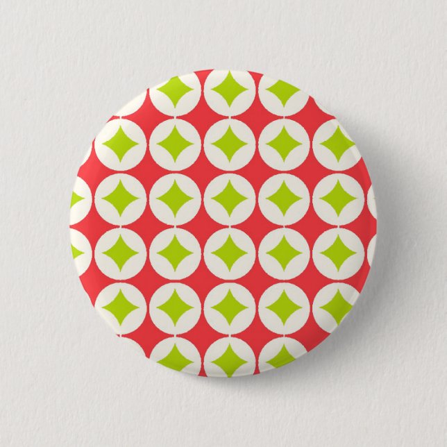 Christmas Pattern 6 Cm Round Badge (Front)