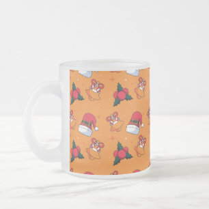 Christmas Pattern 90 Frosted Glass Coffee Mug