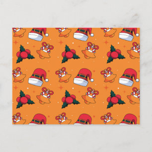 Christmas Pattern 90 Holiday Postcard