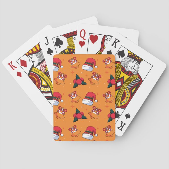 Christmas Pattern 90 Playing Cards (Back)