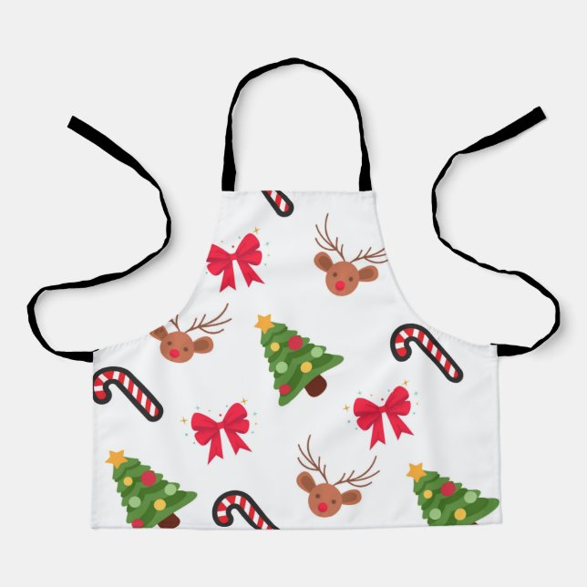 Christmas pattern apron (Front)