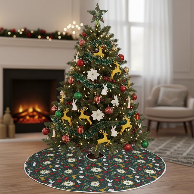 Christmas pattern    brushed polyester tree skirt (Creator Uploaded)