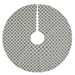 Christmas Pattern Brushed Polyester Tree Skirt