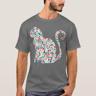 Christmas Pattern Cat Christmas  T-Shirt