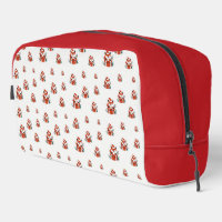 Christmas pattern - Cute red fox seamless pattern