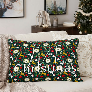Christmas pattern decorative cushion