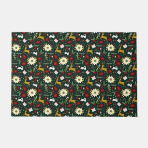 Christmas pattern doormat