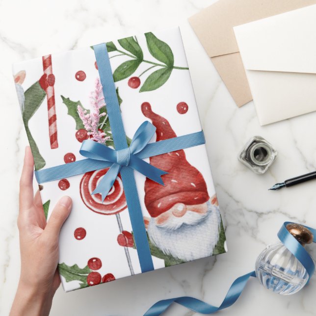 Christmas Pattern Illustration Wrapping Paper (Gifting)