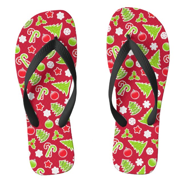 Christmas Pattern Jandals (Footbed)