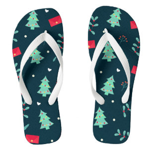Christmas pattern jandals