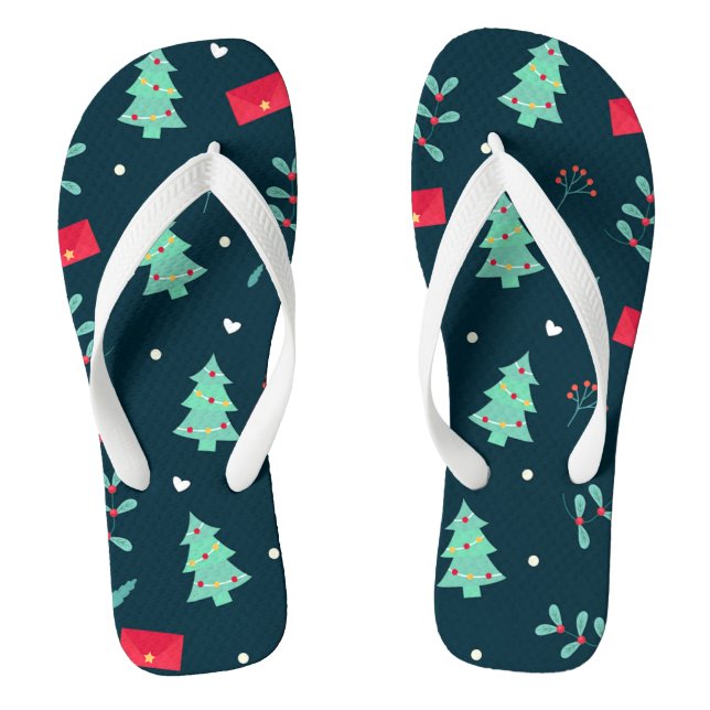 Christmas pattern jandals (Footbed)