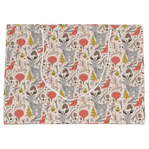 Christmas pattern large gift bag