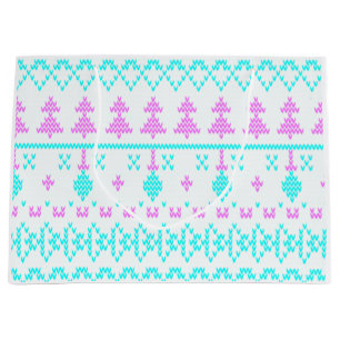 Christmas pattern large gift bag