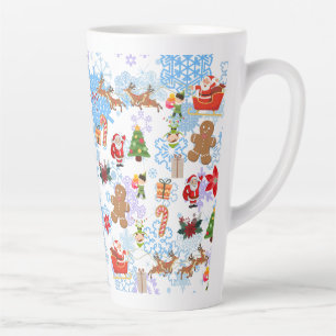 Christmas Pattern Latte Mug