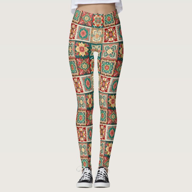 Christmas Pattern Leggings (Front)