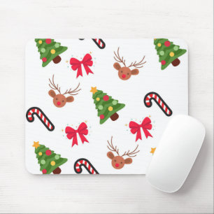 Christmas pattern mouse pad