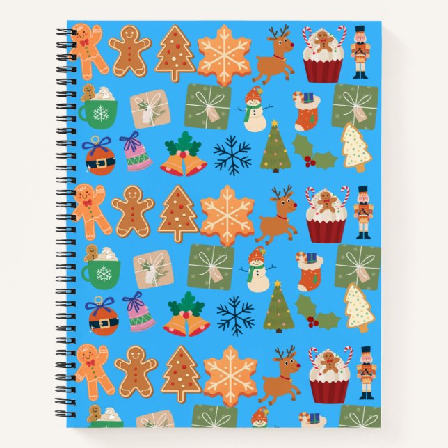 CHRISTMAS PATTERN NOTEBOOK (Front)