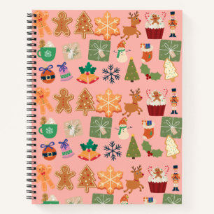 CHRISTMAS PATTERN NOTEBOOK