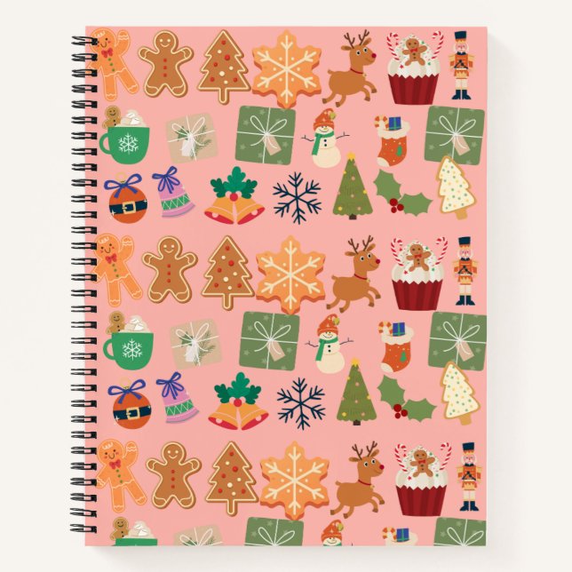 CHRISTMAS PATTERN NOTEBOOK (Front)