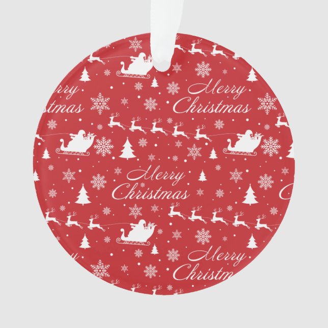 Christmas pattern ornament (Front)