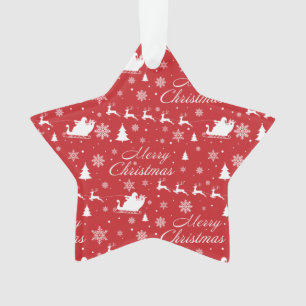 Christmas pattern ornament