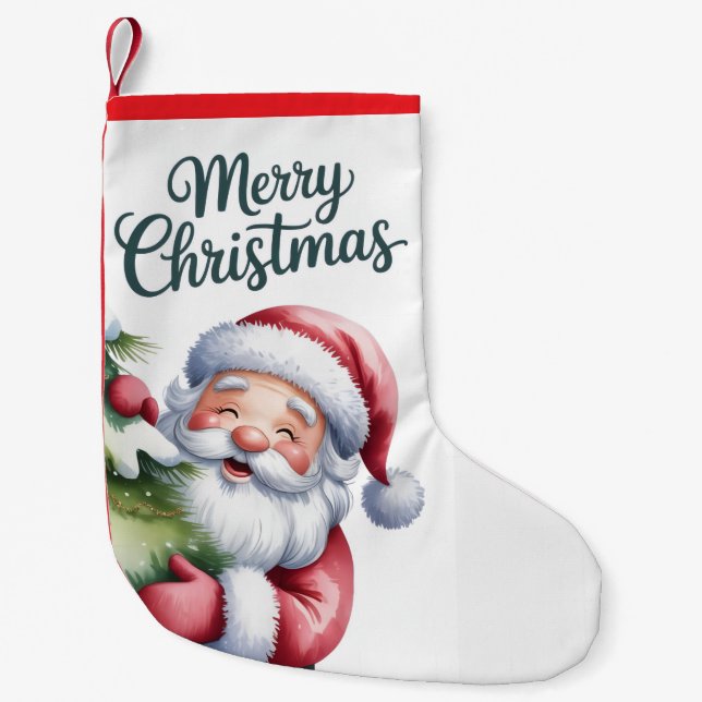 Christmas pattern Pen Small Christmas Stocking (Front)