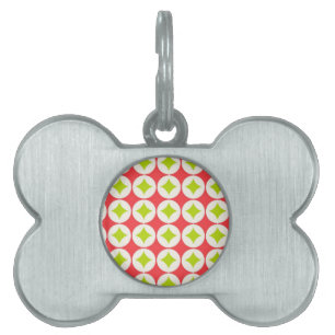 Christmas Pattern Pet Name Tag