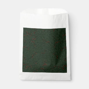 Christmas Pattern Pine Needles and Red Berries Favour Bags