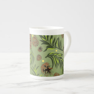 Christmas Pattern, Pine Snow 11 Bone China Mug
