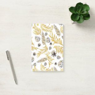 Christmas Pattern, Pine Snow 5 Post-it Notes