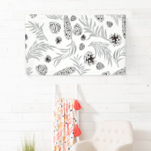 Christmas Pattern, Pine Snow 7 Banner