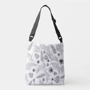 Christmas Pattern, Pine Snow 7 Crossbody Bag