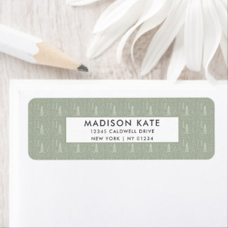 Christmas Pattern Return Address Labels