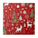 Christmas pattern snowman santa trees grey decor tile<br><div class="desc">Christmas decor snowman Christmas trees Christmas ornaments lovely snowmen lovely cute Christmas pattern looks great for the holiday season for gifting and and room decor. Great on gift wrapping paper gift boxes gift wrapping sheets. Lovely design for home decor ornaments Christmas tree decor cute design for anything you need about...</div>
